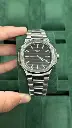 Patek Philippe Nautilus Silver Stainless Steel Watch – Black Dial