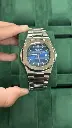 Patek Philippe Nautilus Silver Stainless Steel Watch – Blue Dial