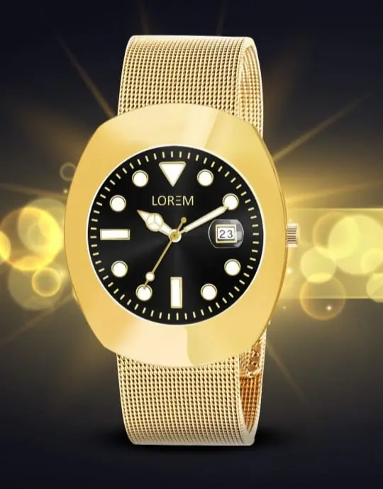 Lorem Mesh Strap Wristwatch – Minimalist Design