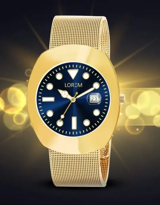 Lorem Mesh Strap Wristwatch – Minimalist Design