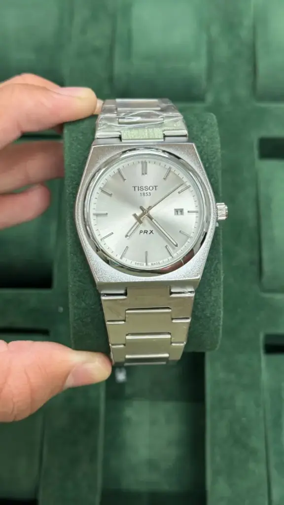 Tissot PRX White Dial Stainless Steel Quartz Watch – Swiss Style & Precision