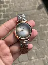Emporio Armani Ladies’ Rose Gold & Silver Two-Tone Watch
