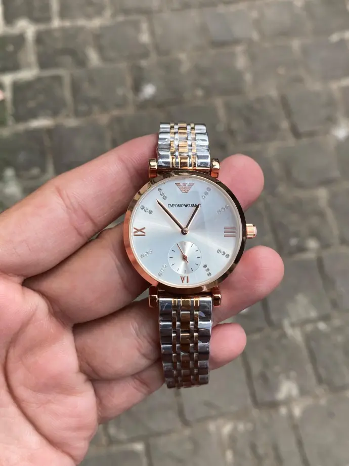 Emporio Armani Ladies’ Two-Tone Stainless Steel Watch