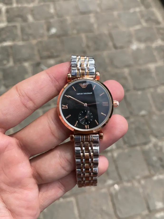 Emporio Armani Ladies’ Two-Tone Stainless Steel Watch