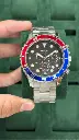 Fossil FB-03 Men’s Chronograph Watch – Stainless Steel with Pepsi Bezel (Red & Blue)