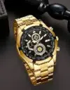 Luxury Golden Chronograph Analog Watch for Men