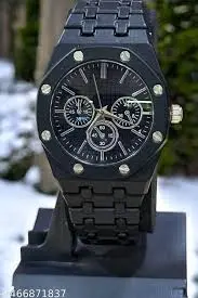 Premium Black Chronograph Analog Men’s Watch