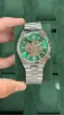 Citizen Automatic Skeleton Dial – Stainless Steel with Green Accents