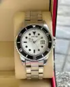 Lucifer Stainless Steel Luxury Wristwatch – White Dial