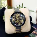 Rado Automatic Skeleton Men’s Watch – Gold & Black Ceramic Stainless Steel