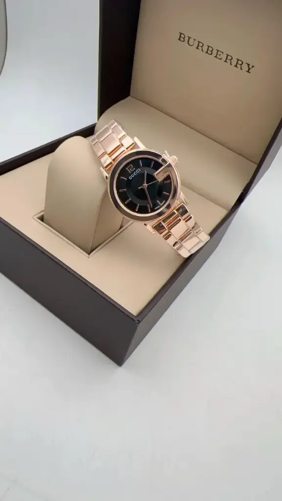 Gucci G-Timeless Stainless Steel Ladies Watch – Black Dial