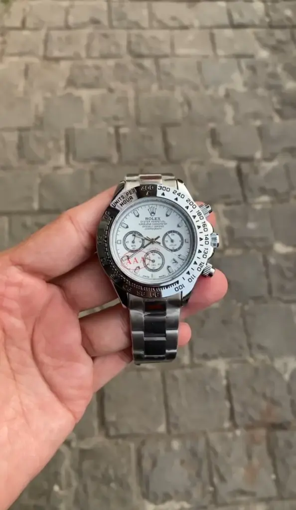Rolex Cosmograph Daytona - With Stainless steel and White Dial