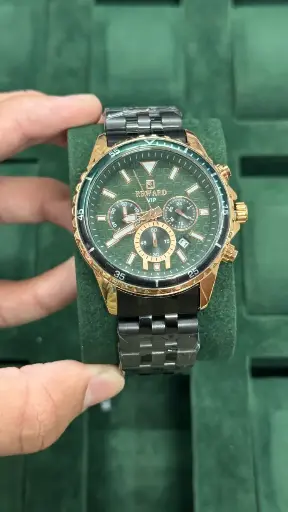 [fling14] REWARD RD81101M RG-GN-BK Green Dial