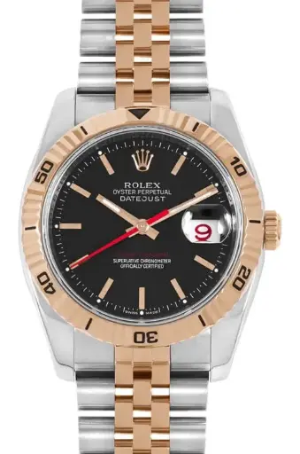 Rolex Datejust Turn-O-Graph – Two-Tone Rose Gold & Stainless Steel with Black Dial