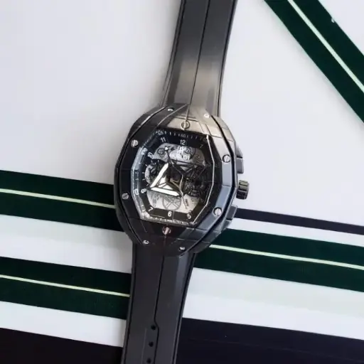 [fling(3)9] Hublot Big Bang Sang Bleu II Black Magic – Bold Geometric Luxury Watch