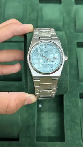 [fling(4)5] Tissot PRX Powermatic 80 Turquoise Dial Watch – Swiss Luxury Redefined