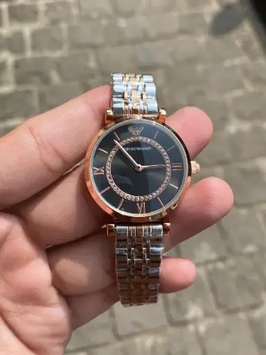Emporio Armani Ladies’ Watch with Crystal Accents