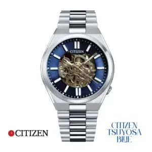 Citizen Automatic Skeleton Dial – Stainless Steel with Blue Accents