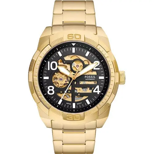 Fossil Automatic Skeleton Gold-Tone Stainless Steel Men’s Watch
